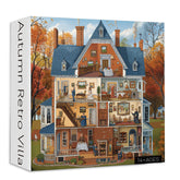 Herbst Retro Villa Puzzle 1000 Stücke